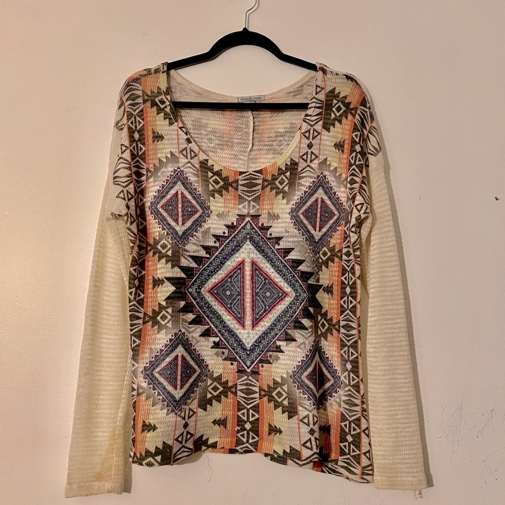 (2 for $15) Aztec pattern Sweater